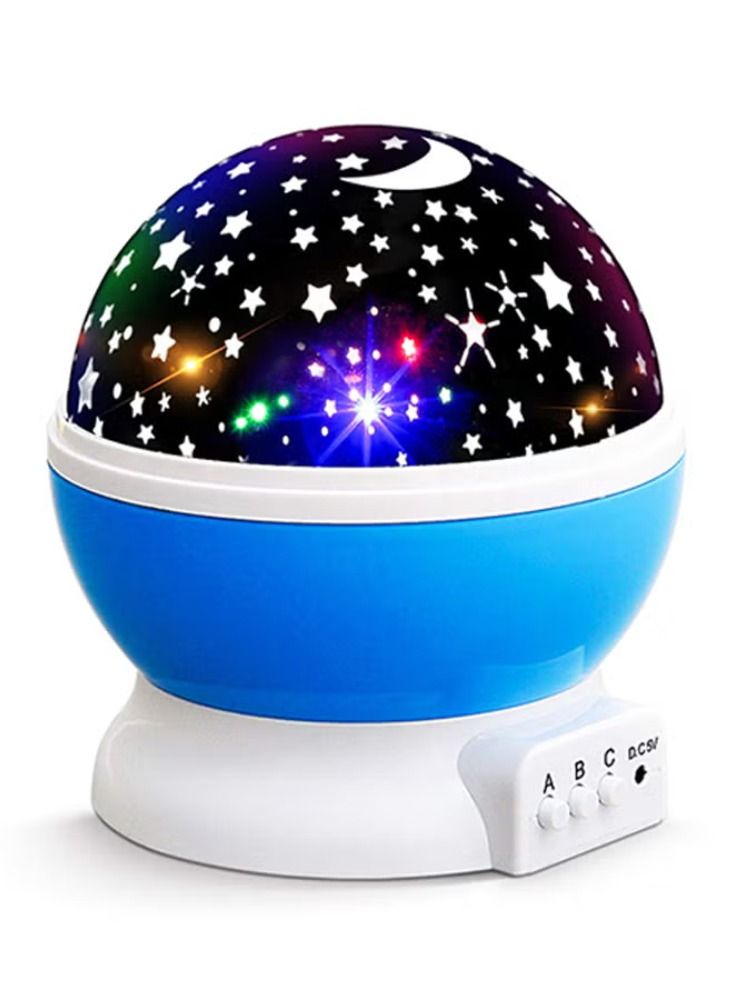 Dreamzon Starry Night Light Rotating Moon Stars Projector Multicolour 5.6 x 5.2 x 5.1inch - Image 1