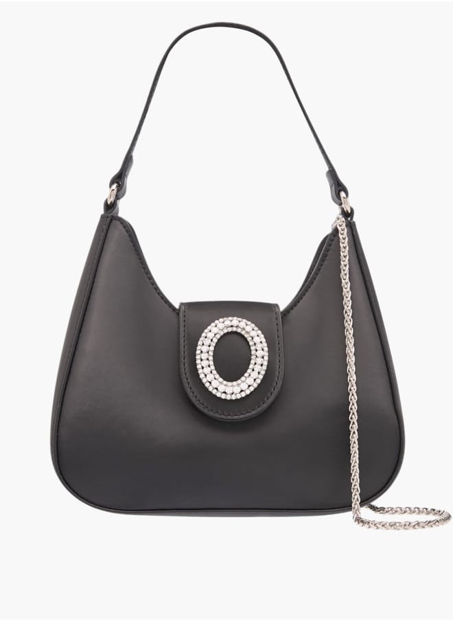 Flora Bella By Shoexpress Womens Embellished Shoulder Bag With Magnetic Button Closure  - Image 1