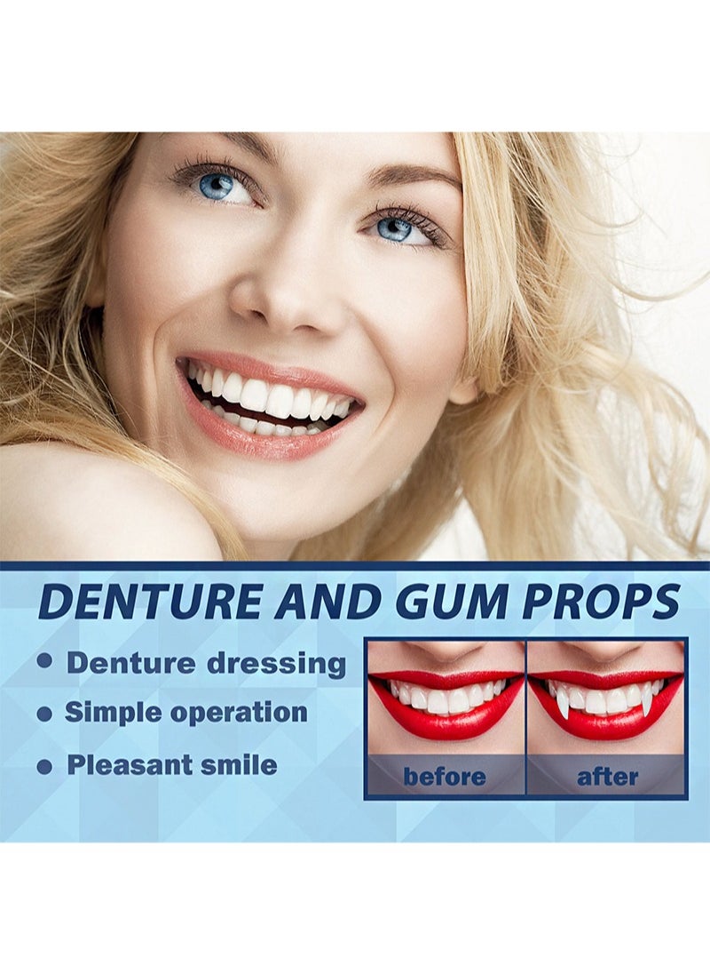 2 Pieces Of Moldable False Teeth，Temporary Teeth Restoration Kit, For Filling Lost And Broken Teeth