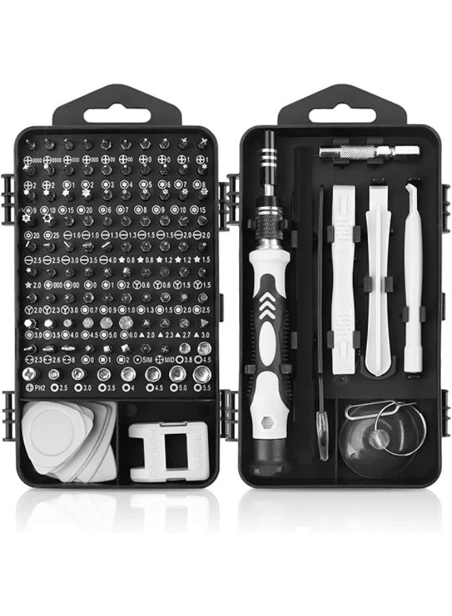 مجموعة مفكات دقيقة 115 في 1، مجموعة أدوات إصلاح الإلكترونيات مع رأس مغناطيسي مرن لهاتف، ماك، كمبيوتر، ساعة، وحدة تحكم، جرس باب، أدوات إلكترونية - Image 1