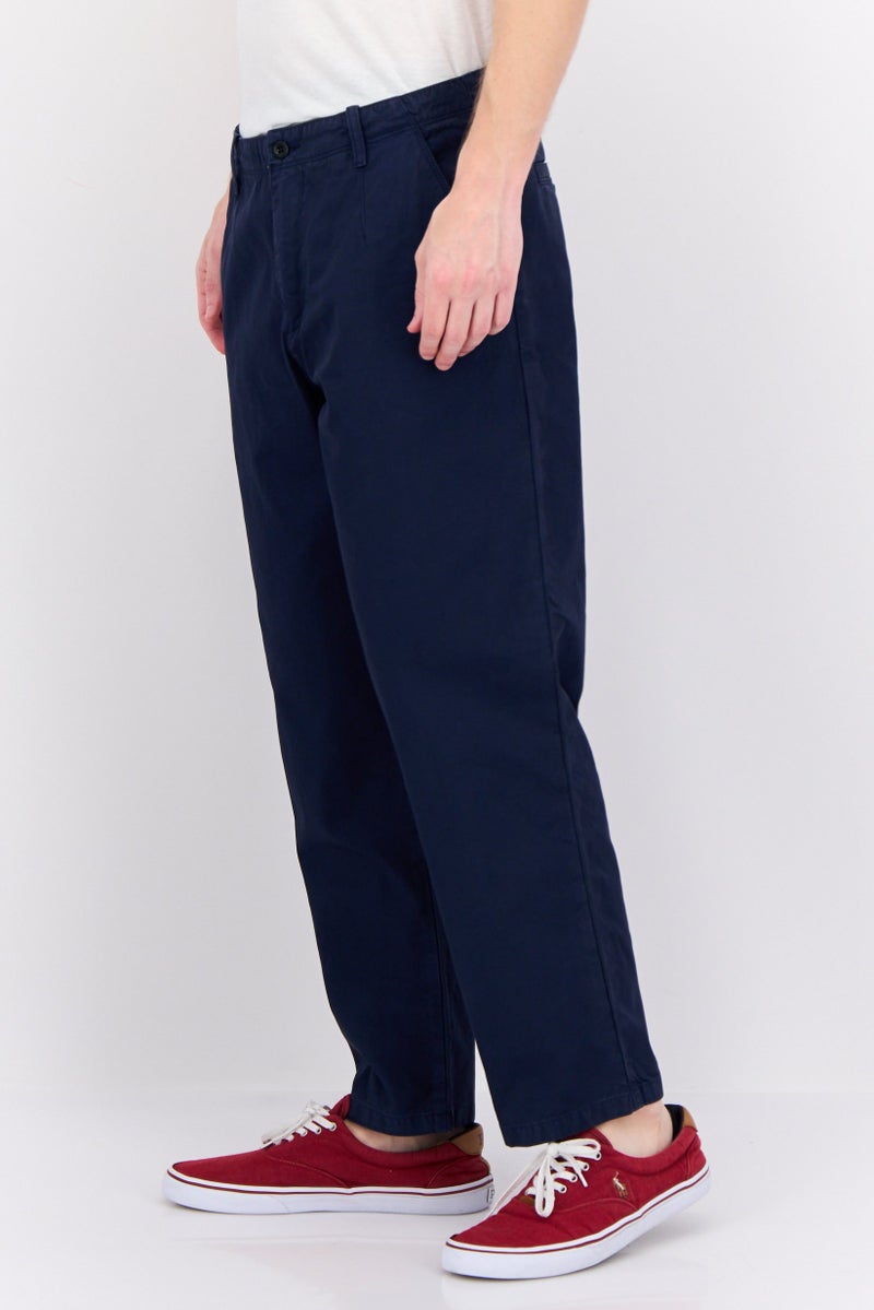 GANT Men Regular Fit Plain Chino Pants, Navy - Image 2