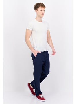 GANT Men Regular Fit Plain Chino Pants, Navy  - Image 4