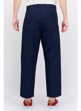 GANT Men Regular Fit Plain Chino Pants, Navy  - Image 3