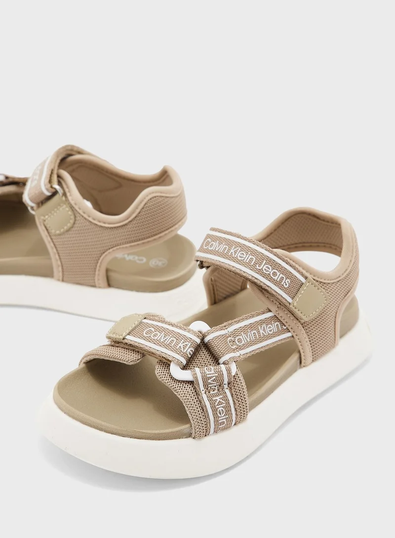 Calvin Klein Jeans Kids Velcro Sandals