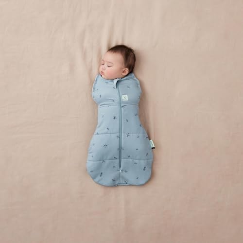 ergoPouch Cocoon Swaddle Sack 35 TOG Baby Sleep Sack Gentle Snug Fit Helps Calm Startle Reflex Ideal for Arms InOut Sleeping Soft Breathable Fabric for Better Sleep 36 Months Dragonflies - Image 3