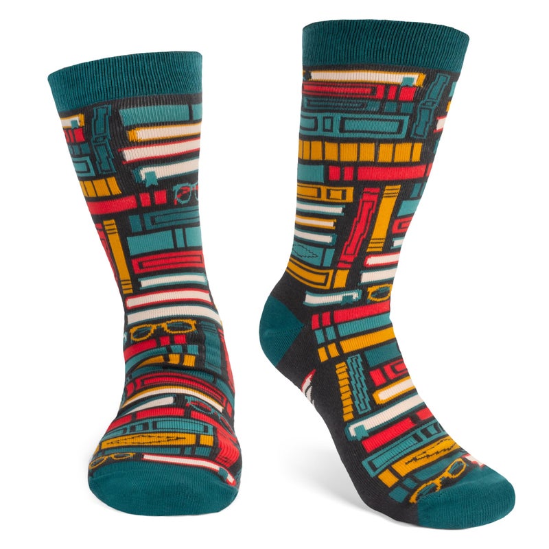 Lavley Book and Reading Socks for Adults - Funny Gifts for Reader - Unisex for Men and Women, One Size (US, Alpha, One Size, Regular, Regular, Shhh I'm Reading) - Image 5