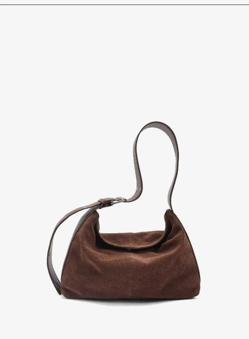 PARFOIS Suede leather shoulder bag