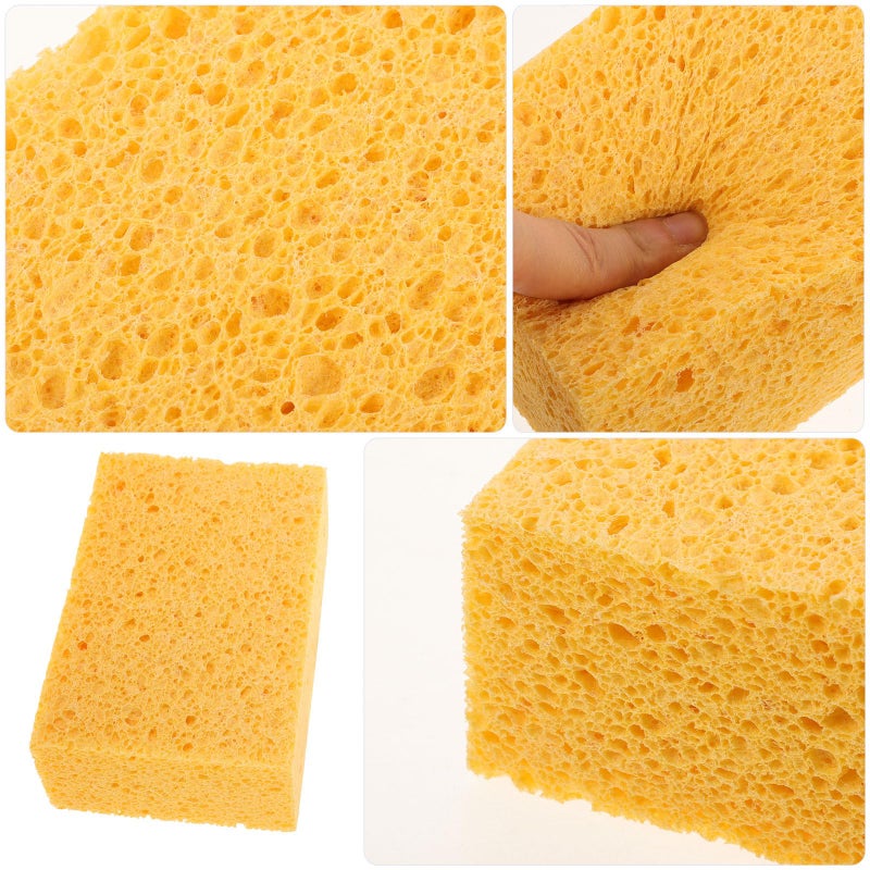 Thick Absorbent Cellulose Sponge Block 15x10x5cm For Microwave Oven Descaling And Wok Cleaning - Image 4