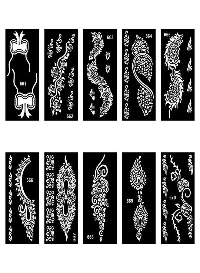 مجموعة ملصقات حناء العروس من كومستيك لتصميم يد جميل فوري - Image 1