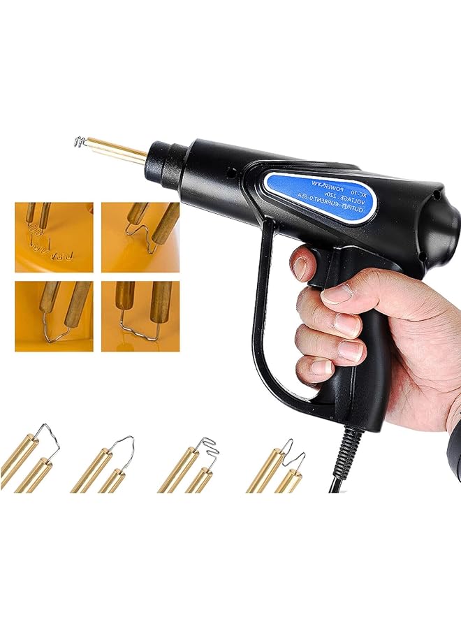 erorex Plastic Welding Machine Car Bumper Repair Kit With 200Pcs Staples And 5 Types Of Wave Staples Hot Stapler Plastic Welder Kit Plastic Repairing Kit For Repairing Crack Broken Plastic - Image 1