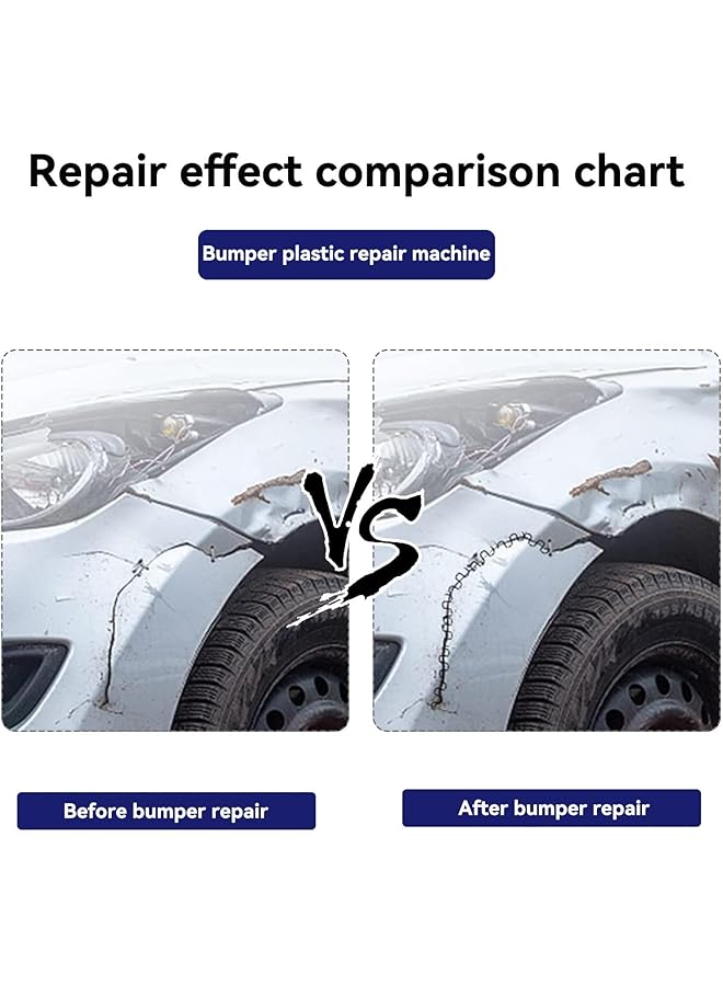 erorex Plastic Welding Machine Car Bumper Repair Kit With 200Pcs Staples And 5 Types Of Wave Staples Hot Stapler Plastic Welder Kit Plastic Repairing Kit For Repairing Crack Broken Plastic - Image 3