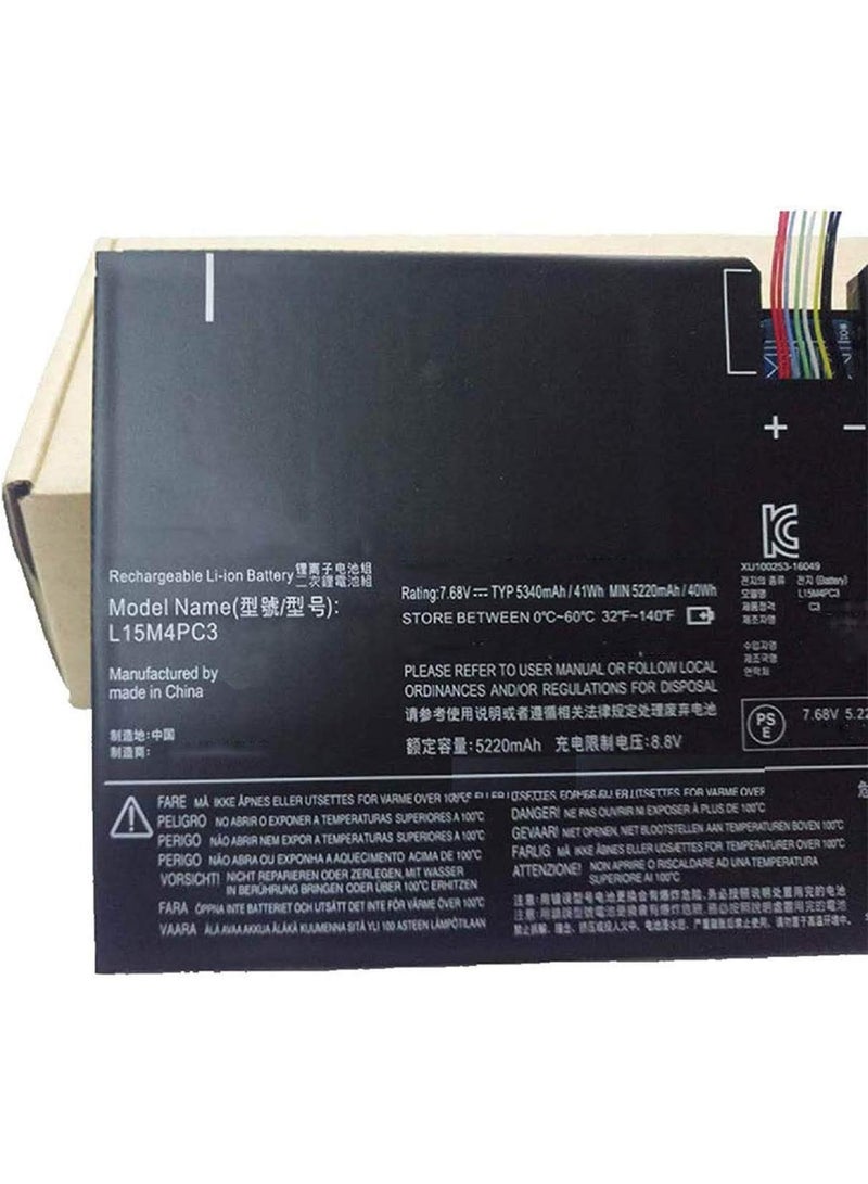 Terabyte بطارية لابتوب L15M4PC3 L15L4PC3 متوافقة مع Lenovo Ideapad Miix 720-12IKB MIIX5 Pro Series (7.68V 41Wh) - Image 2