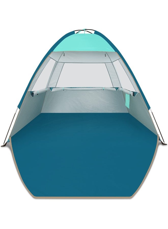 COMMOUDS Beach Tent Sun Shade for 3/4-5/6-7/8-10 Person, UPF 50+ Beach Sun Shelter Canopy Tent, Lightweight, Easy Set Up and Carry - Image 1