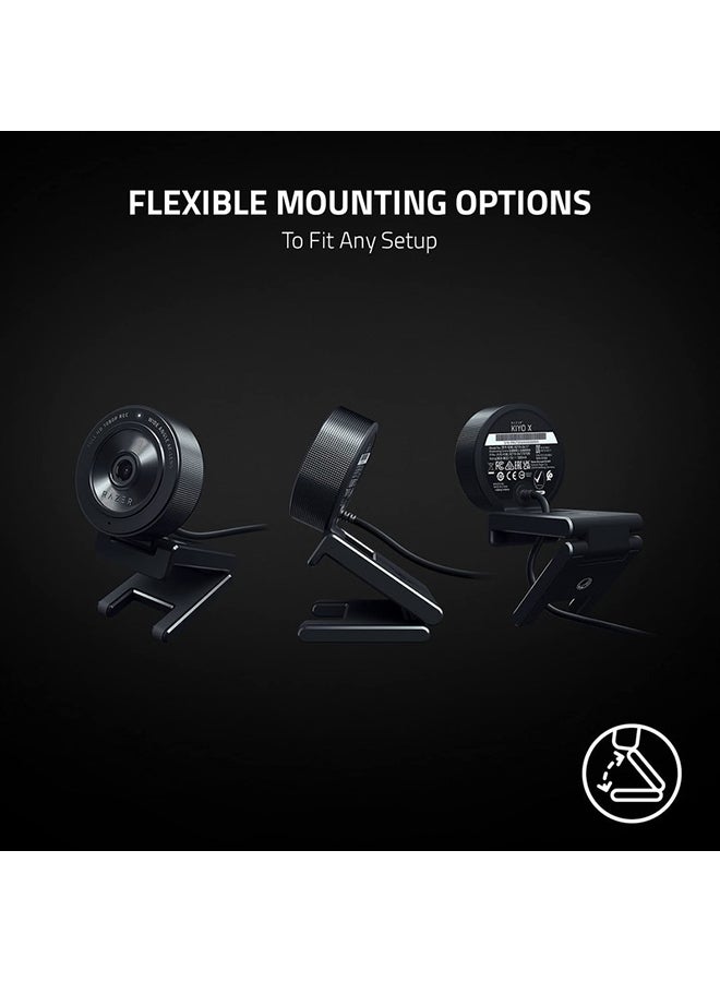 Razer Kiyo X Full HD Streaming Webcam: 1080p 30FPS or 720p 60FPS - Equipped with Auto Focus - Fully Customizable Settings - Flexible Mounting Options - Compact & Portable - Plug & Play - Black I RZ19-04170100-R3M1 - Image 5