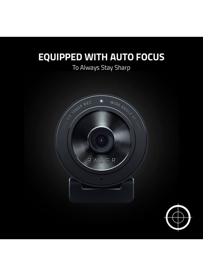 Razer Kiyo X Full HD Streaming Webcam: 1080p 30FPS or 720p 60FPS - Equipped with Auto Focus - Fully Customizable Settings - Flexible Mounting Options - Compact & Portable - Plug & Play - Black I RZ19-04170100-R3M1 - Image 3