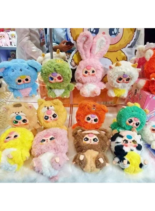Baby Three-year-old Lucky Cat Pendant Plush Blind Box Rabbit Lily Town 12 Zodiac Cross-border-Specifications:Big Cute-Color:1 Blind Box - Image 5