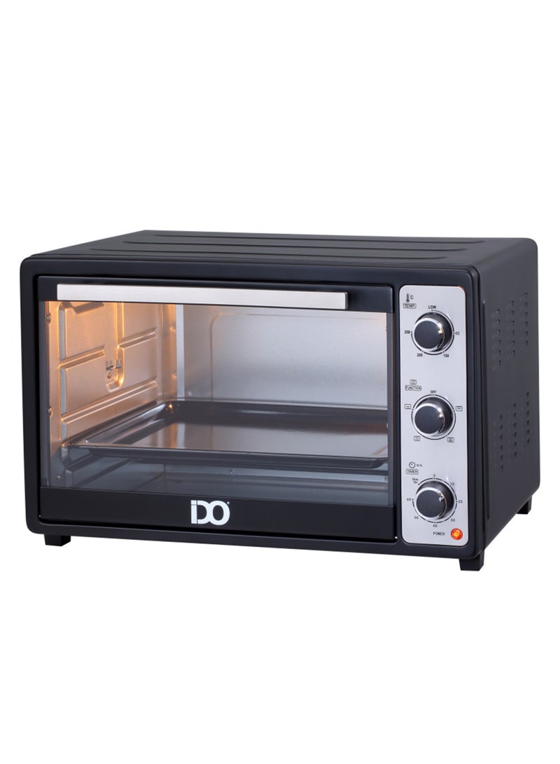 ايدو فرن كهربائي ايدو، 45 لتر، 1800 وات، اسود - TO45SG-BK  - Image 2