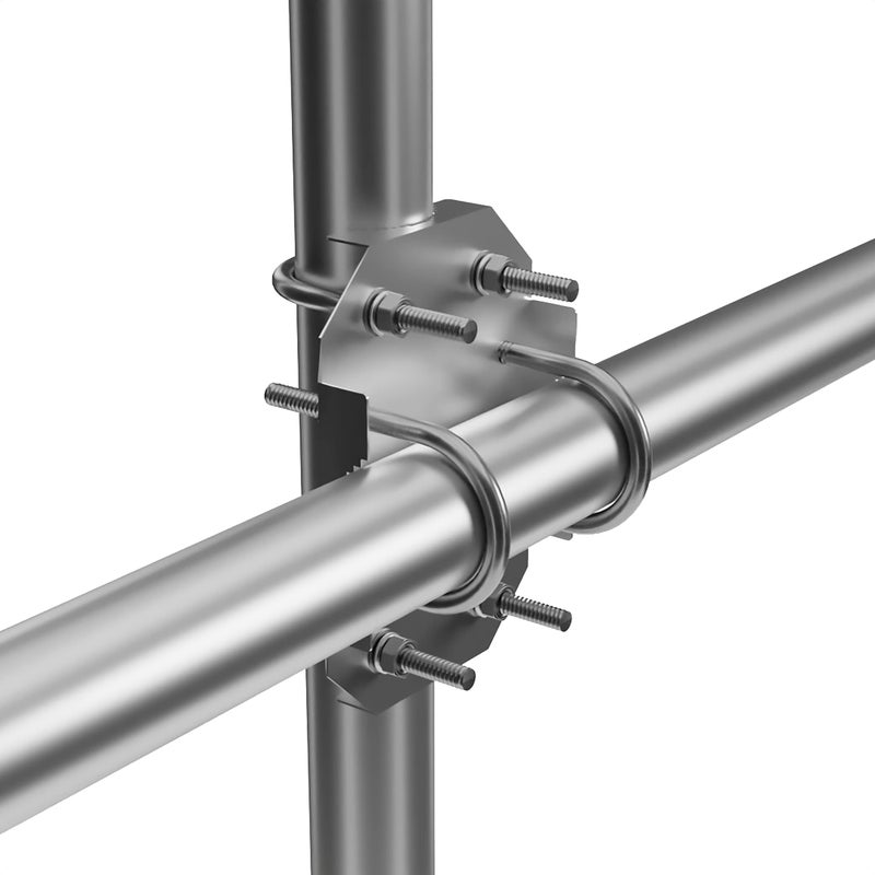 Proxicast XBoom MIMO Antenna Mast CrossOver Bracket Kit for 125 to 20 OD Pipes Includes Heavy Duty RightAngle Plate Mounting Hardware ANT800XB1