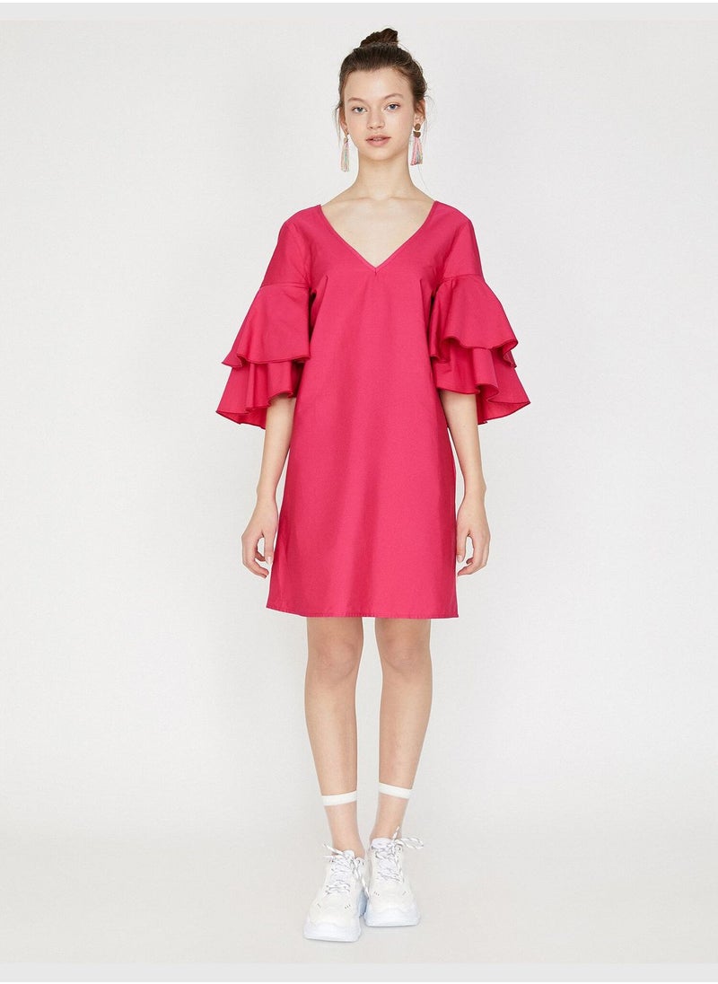 KOTON Frill Detailed Dress  - Image 3