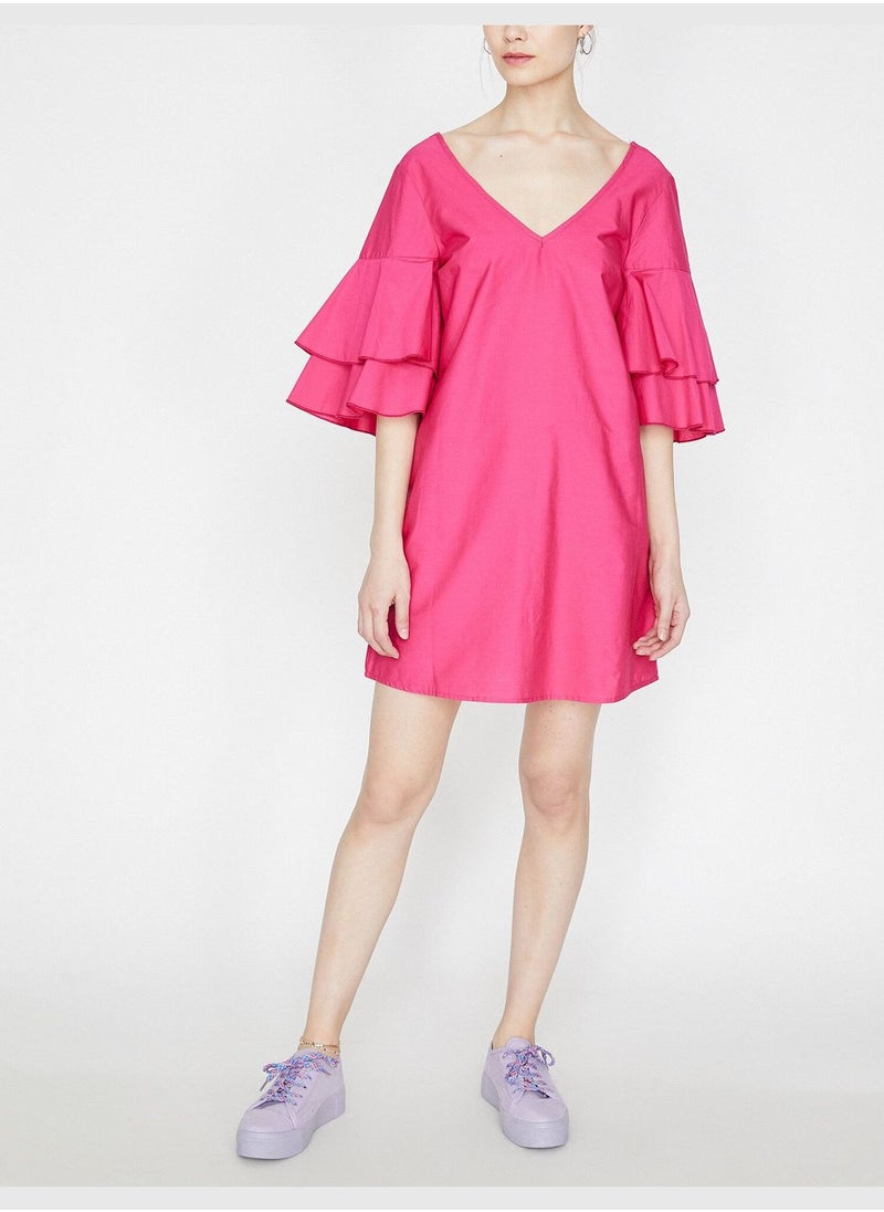 KOTON Frill Detailed Dress  - Image 4