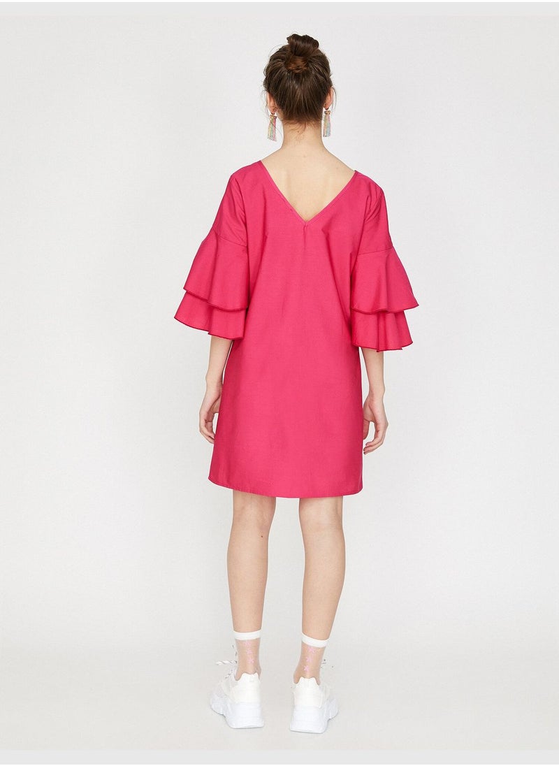 KOTON Frill Detailed Dress  - Image 5