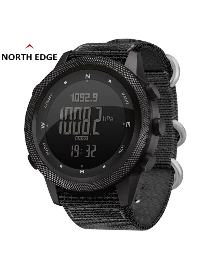 North Edge Military Training Outdoor Sports Electronic Watch Men's Compass Altimeter Barometer Temperature Waterproof Stopwatch Alarm Watch - Image 4