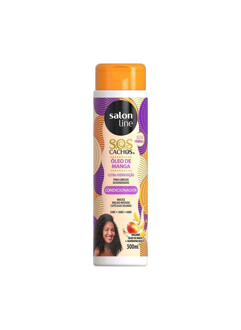 Salon Line - Linha Tratamento SOS Cachos Salon Line  Condicionador 300 Ml  Salon Line Treatment SOS Curls Collection  Conditioner 1014 Fl Oz - Image 1