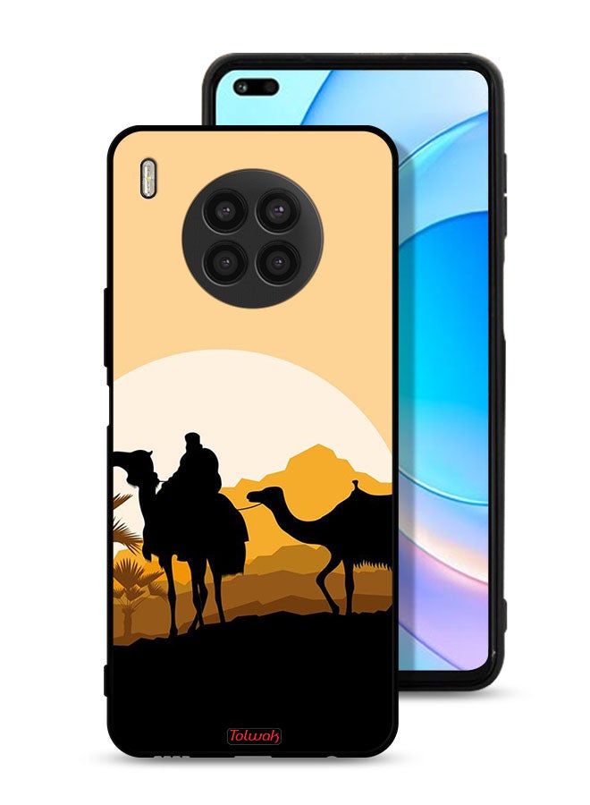 Tolwak Honor 50 Lite Protective Case Cover Camels In Desert Art - Image 1
