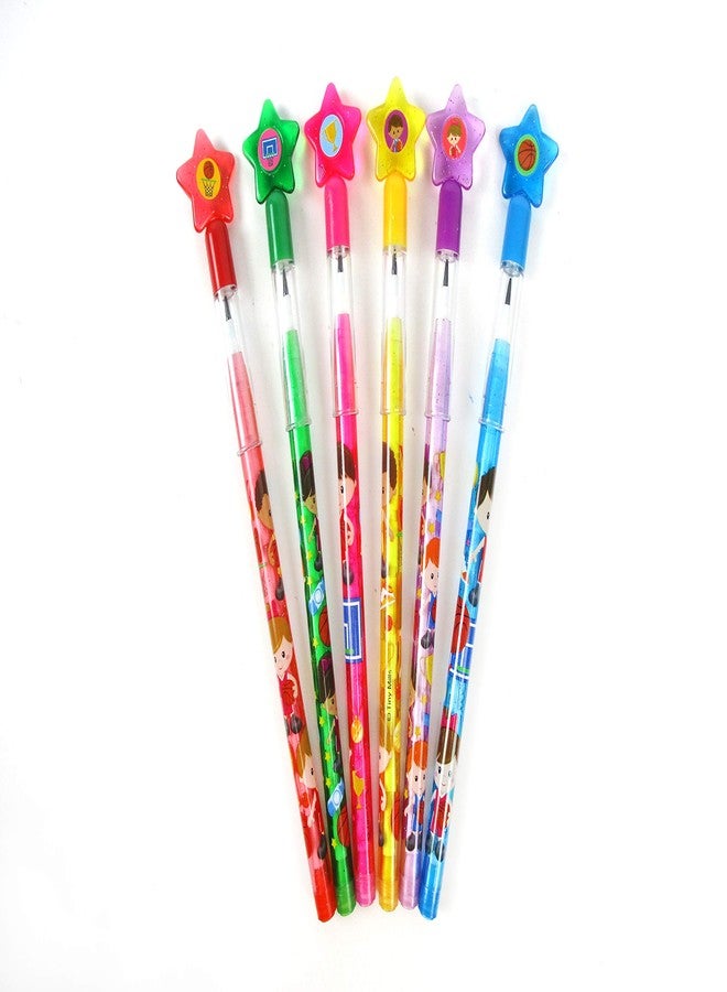 TINYMILLS 24 Pcs Basketball Stackable Push Pencil Assortment with Eraser for Birthday Team Party Favor Prize Carnival Rewards - Image 3