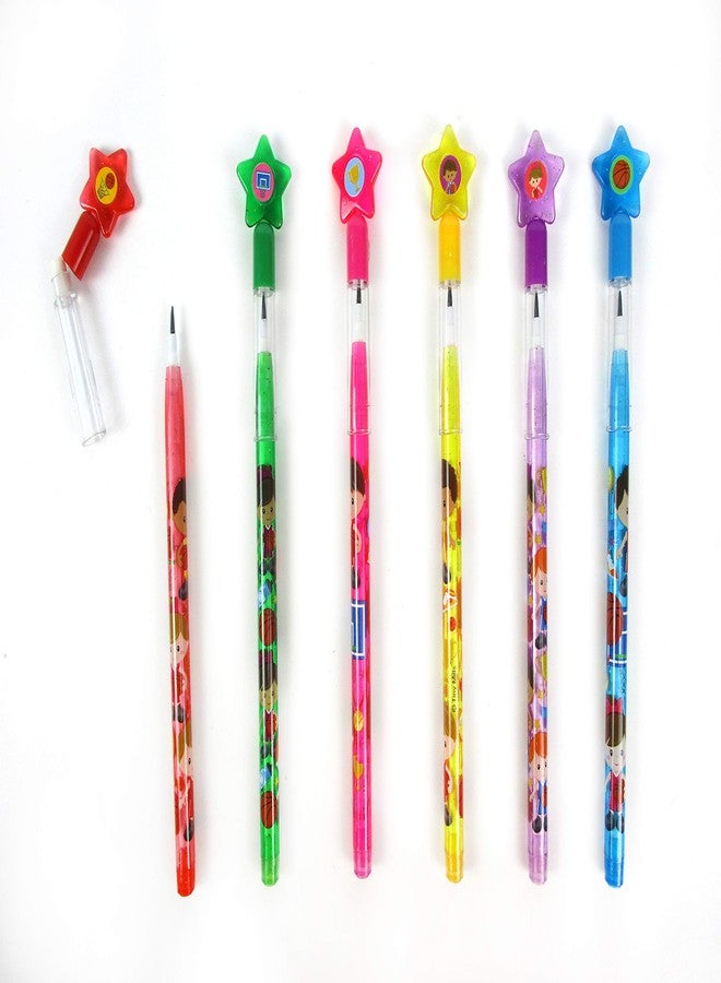 TINYMILLS 24 Pcs Basketball Stackable Push Pencil Assortment with Eraser for Birthday Team Party Favor Prize Carnival Rewards - Image 5