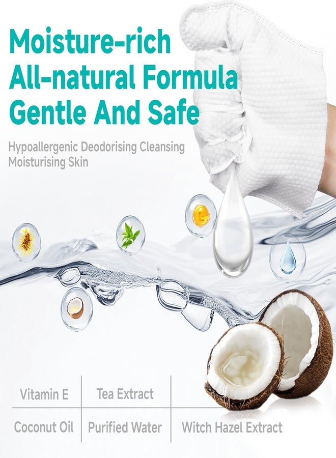 LULUMONSTER Pet Glove Wipes for Dogs and Cats [Individually Wrapped][Hypoallergenic Cleaning & Deodorising] Glove Bathing Wipes Moisture-rich Thickened Gloves for Daily Care, Traveling, Rinse Free Grooming Wipes - Image 3