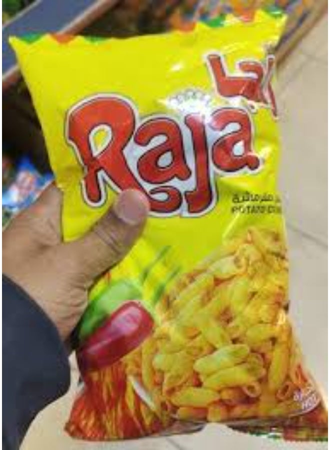 راجا رجا شيبسي بطاطس مقرمشة حارة – عبوة 12 كيس | سناك سبايسي - Image 3