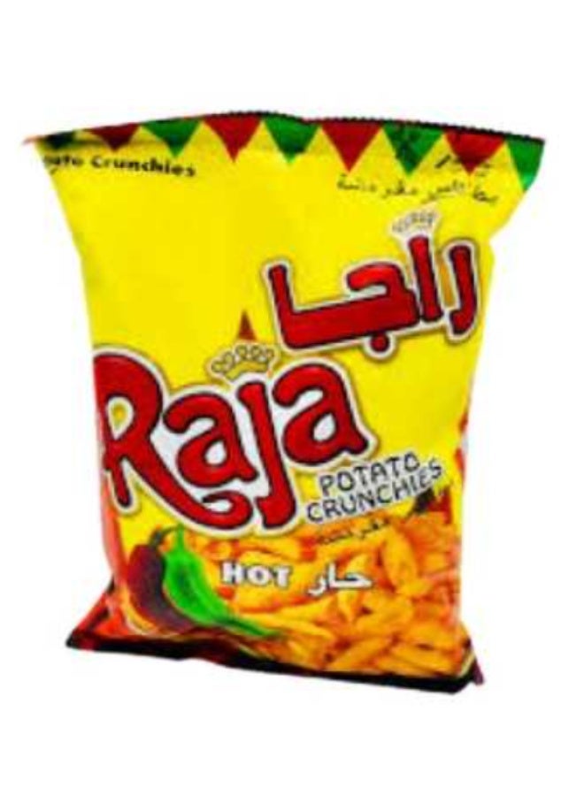 راجا رجا شيبسي بطاطس مقرمشة حارة – عبوة 12 كيس | سناك سبايسي - Image 4