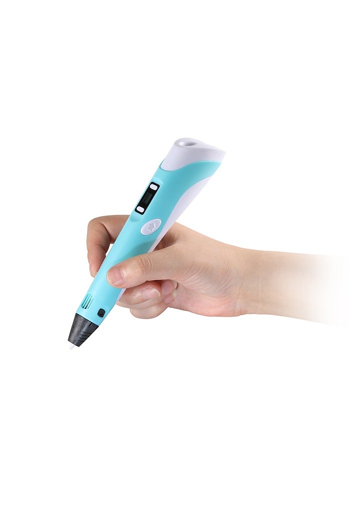 3D Pen 3DPEN-2 Multicolor with Adjustable Temperature & Speed, 0.7 mm Nozzle, Compatible with ABS/PLA 1.75 mm Filaments, Fast Heating, Lightweight Ergonomic Design – Includes 3 Filaments, Adapter, Stand & Manual – Creative 3D Drawing, Modeling, DIY & Educational Tool - Image 1