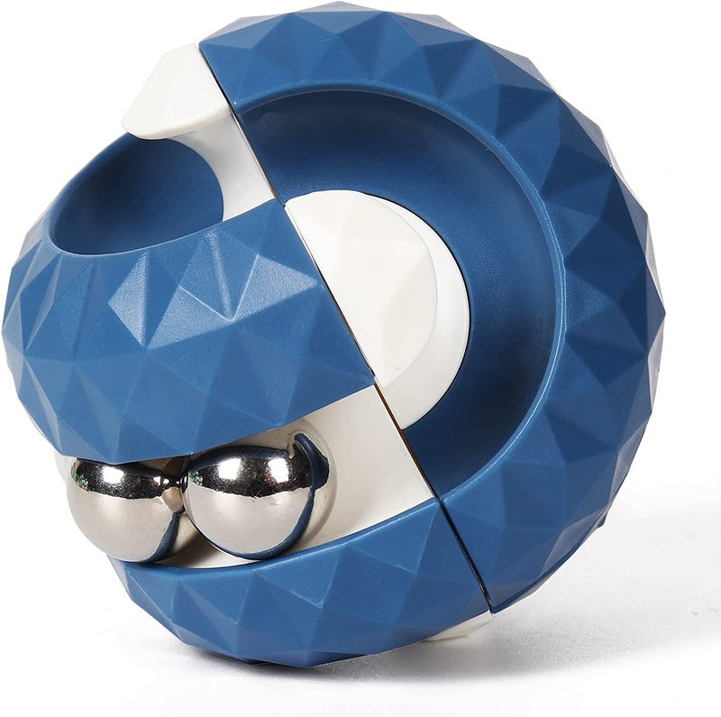 ONCOFAN Unique Orbit Ball Fidget Toy Novelty Beads Track Infinity Cube Stress Relief Balls Creative Sensory Toys for Autistic ADHD Kids Adults - Image 2