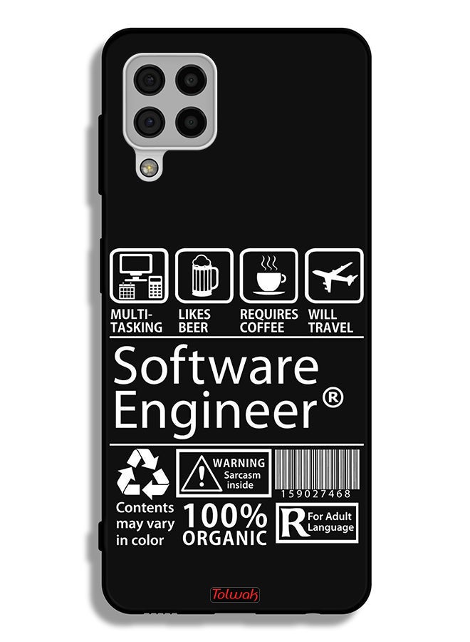 Tolwak Samsung Galaxy A22 4G Protective Case Cover Software Engineer Sticker - Image 1
