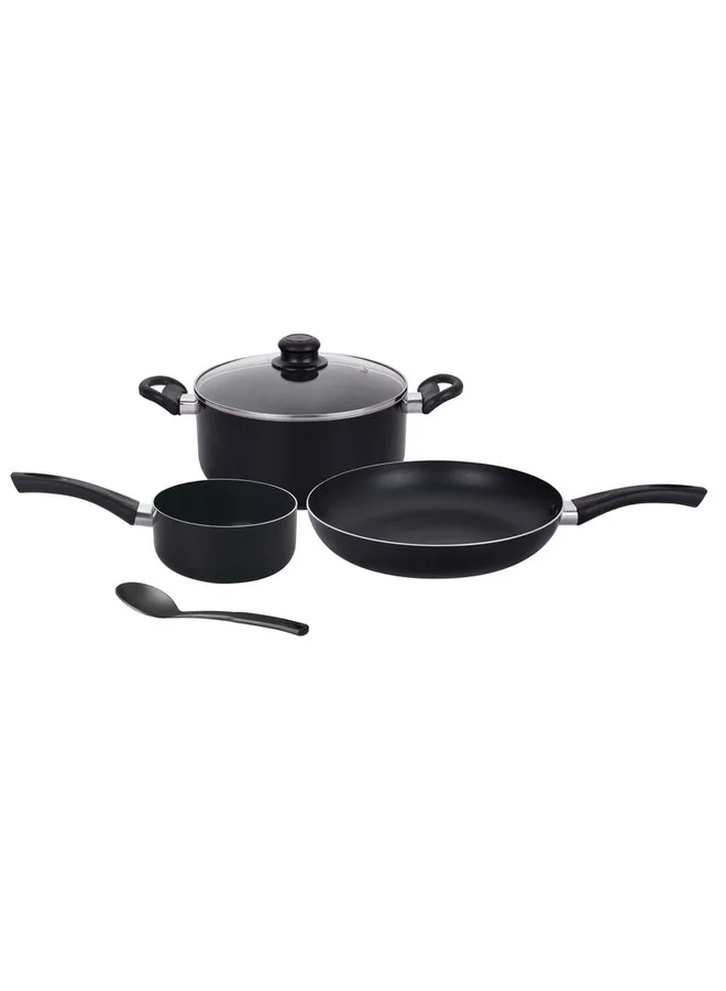 PARFAIT 5-Piece High Quality Cookware Set Black 25 x 11.5 x 49.5 cm HS-6005-01B