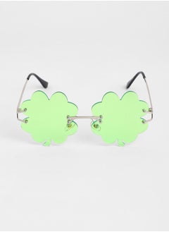 Haute Sauce The Clover Rave Round Sunglasses - Shamrock Green  - Image 4