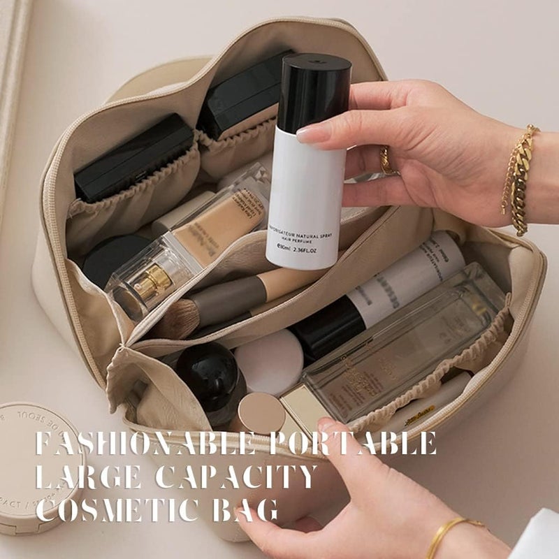 Toxen Travel Makeup Bag Cosmetic Bag Multiple Layers Waterproof Make Up Bag and Toiletries Organizer Multifunctional Storage Make Up Bag - Image 3