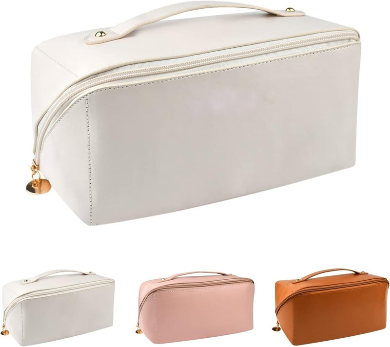Toxen Travel Makeup Bag Cosmetic Bag Multiple Layers Waterproof Make Up Bag and Toiletries Organizer Multifunctional Storage Make Up Bag - Image 1