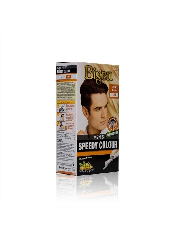 Bigen Men's Speedy Permanent Hair Colour Dark Brown - Image 2