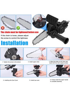 KROST KROST 4 Drill Machine Modified To Chainsaw Tool Attachment Electric Chainsaws Wood Working Tool  - Image 4