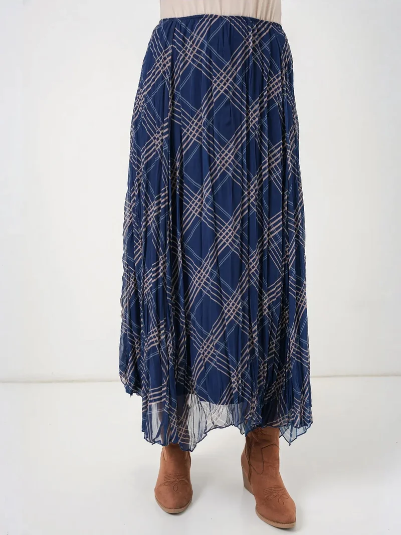 بيغ دارت BDART Asymmetrical Patterned Maxi Skirt
