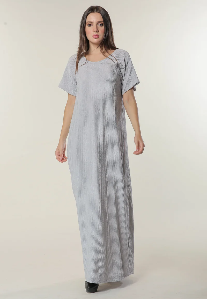 مويستريت عباية أنيقة بياقة دائرية كاجوال