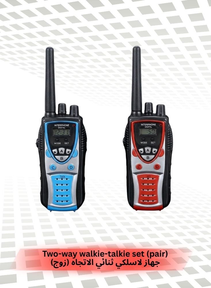 INTERPHONE Kids Talkie Talkie Set Long Range Interphone Digital Two Way Radios Toy Communication Set 3+ - Image 2
