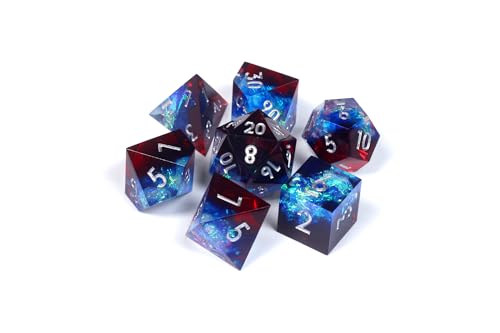 1985 Games Sharp Edge DND Dice Set Plasmic Punch Polyhedral Dice in Retro VHS Box TTRPG Dice Set Tabletop RPG Accessory Set of 7 - Image 5