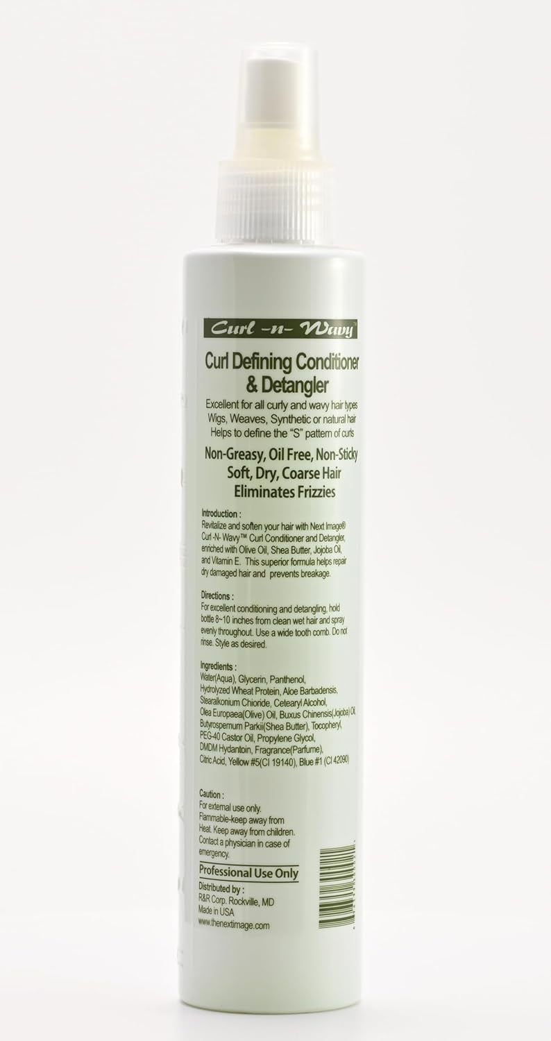 Next Image Curl-n-Wavy Curl Defining Conditioner & Detangler with Olive Oil, Shea Butter, Jojoba Oil & Vitamin E - 8 Ounce - Image 2