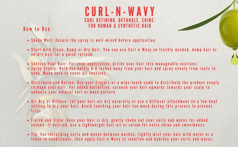 Next Image Curl-n-Wavy Curl Defining Conditioner & Detangler with Olive Oil, Shea Butter, Jojoba Oil & Vitamin E - 8 Ounce - Image 5