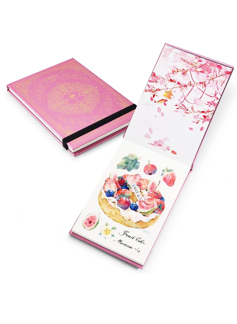 Captaintech Travel Watercolor Journal 50 Cotton 140 lb 300gsm 20 Sheets 7.6 x 5.3 Inches Perfect for Artists and Beginners - Image 1