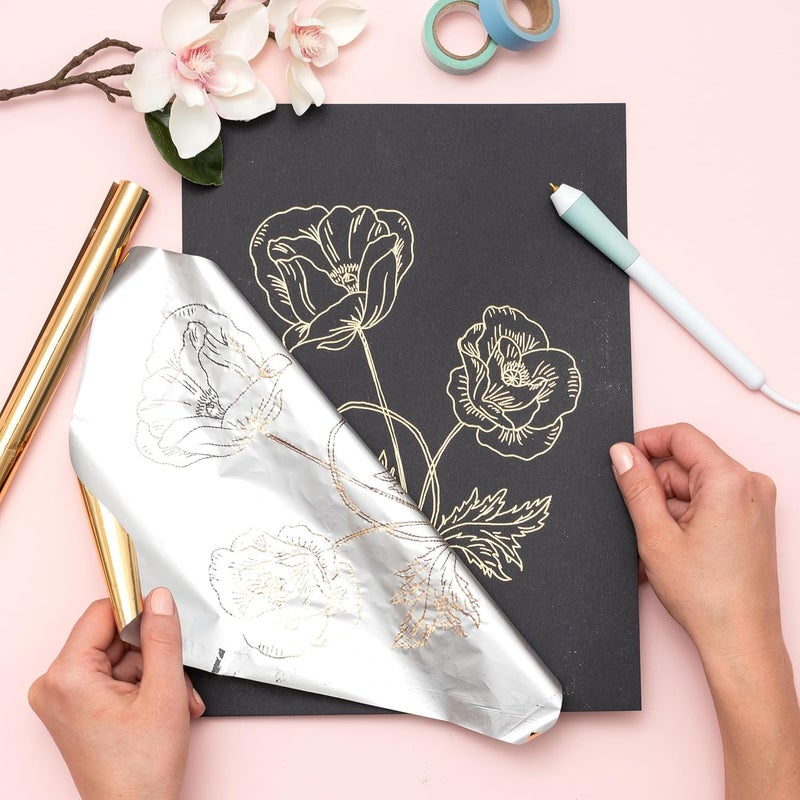 We R Memory Keepers Foil Quill Freestyle Starter Kit - Multi Color Crafting Pens with Foil Rolls and Tape - Image 4